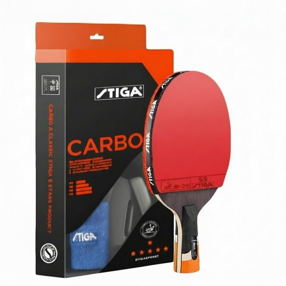 Stiga 6-Star Carbon Racket Review: The Ultimate Pre-Assembled Bat for Aggressive Players - TTGearHub