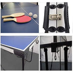 AIPINQI 6ft Table Tennis Table, Foldable Portable & Strong Indoor & Outdoor Table