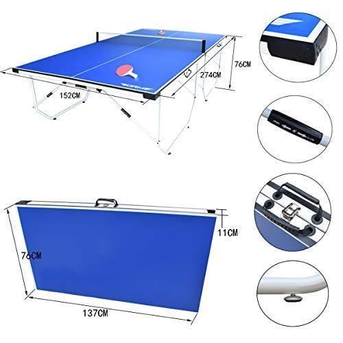 ALPIKA 9FT Profi Tischtennisplatte für drinnen und draußen