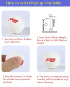DHS 40+mm ABS High-Quality Table Tennis Training Balls – 20/50/100 Pack