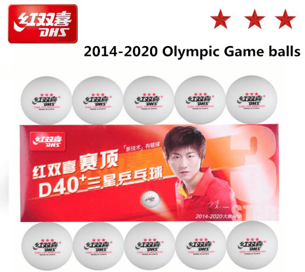DHS 50/100 3 star D40+ Seamed Table Tennis Balls