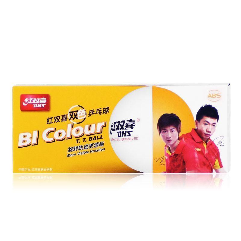 DHS BI Colour Spin Training Table Tennis Balls