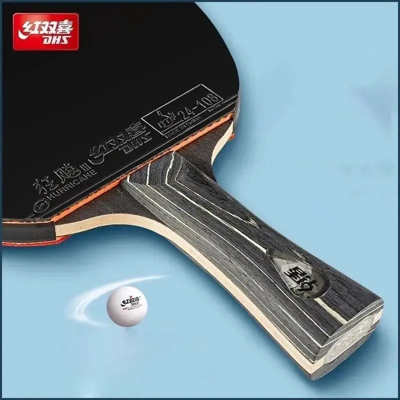 DHS Diamond Black Premium Table Tennis Racket – Pro Spin & Control