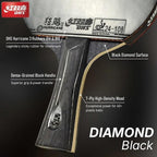 DHS Diamond Black Premium Table Tennis Racket – Pro Spin & Control