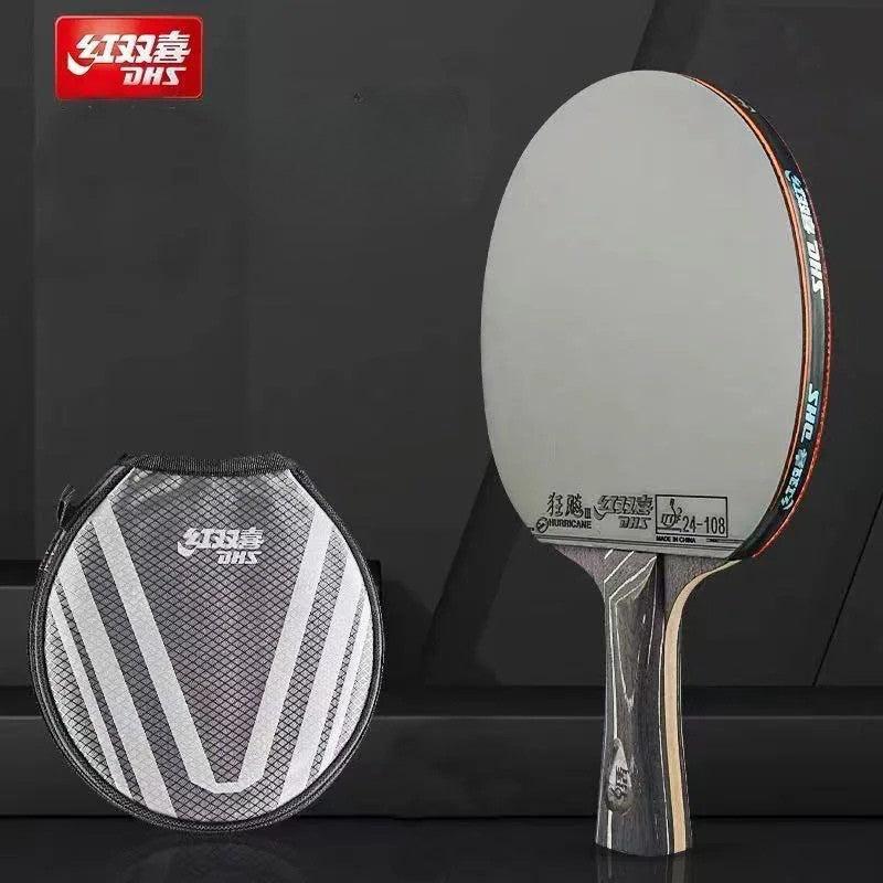 DHS Diamond Black Premium Table Tennis Racket – Pro Spin & Control