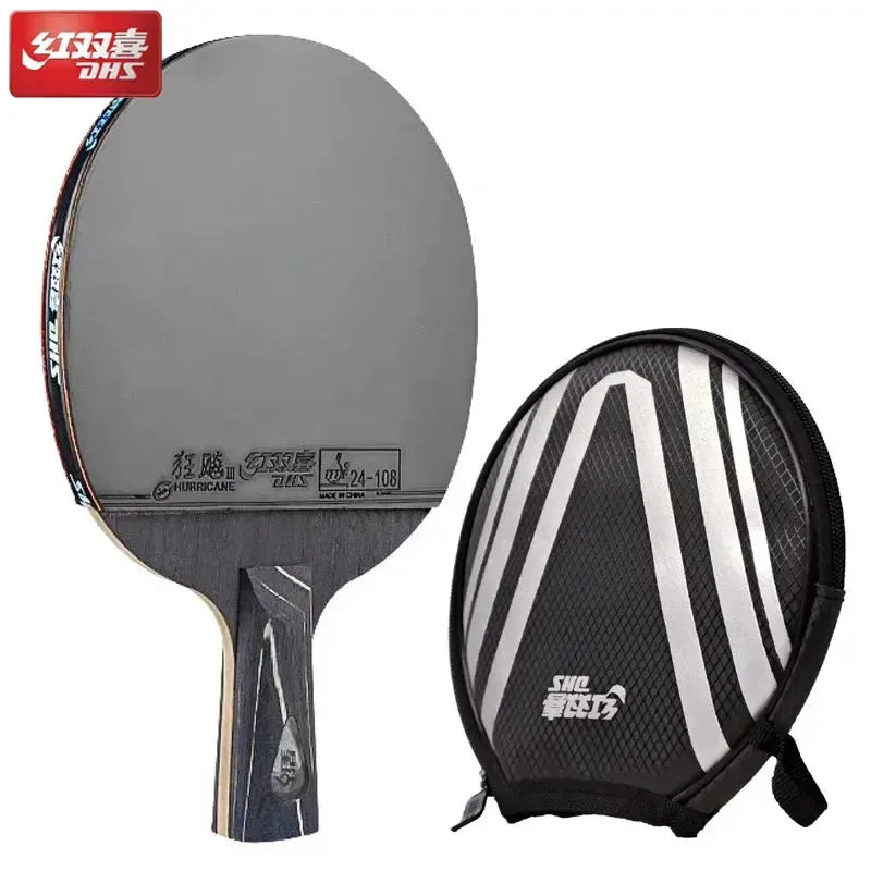 DHS Diamond Black Premium Table Tennis Racket – Pro Spin & Control