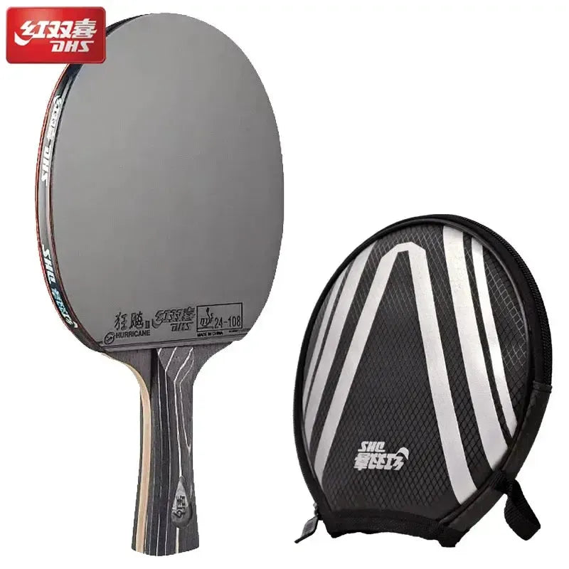DHS Diamond Black Premium Table Tennis Racket – Pro Spin & Control