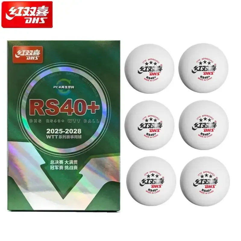 DHS RS40+ 3-Star WTT Table Tennis Balls| Official ITTF Approved