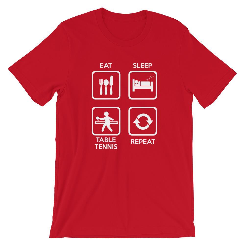 Eat Sleep Table Tennis Repeat T-Shirt