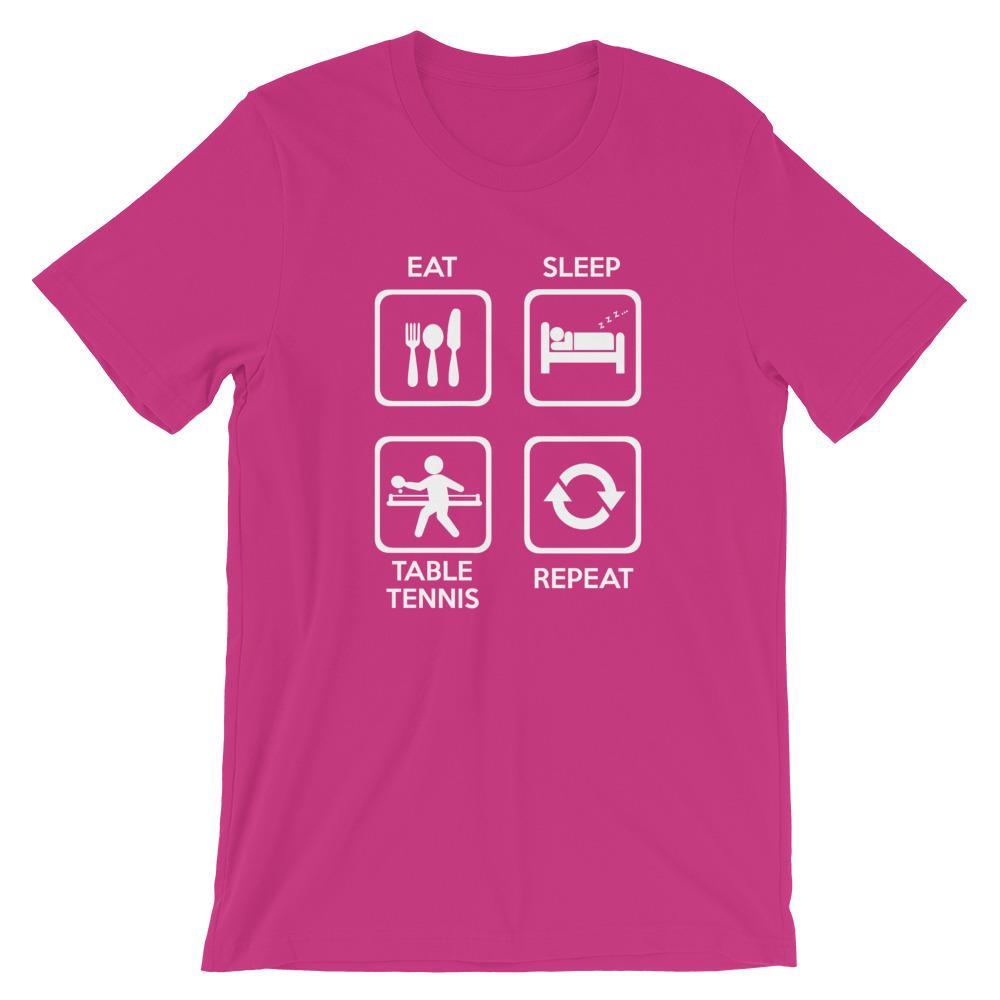 Eat Sleep Table Tennis Repeat T-Shirt
