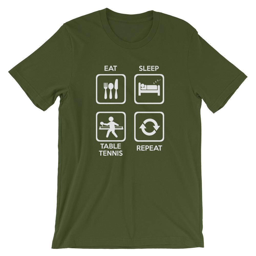 Eat Sleep Table Tennis Repeat T-Shirt