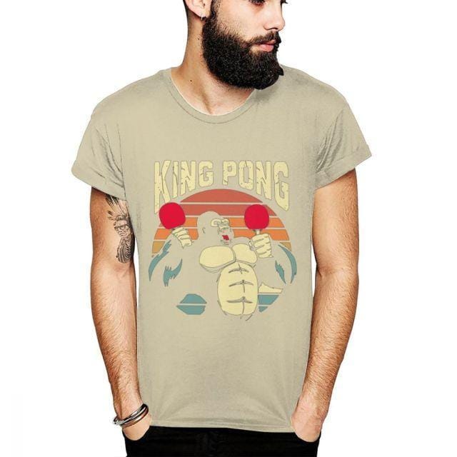 Gorilla King Pong Tischtennis T-Shirt