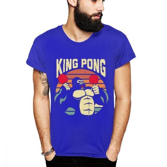 Gorilla King Pong Tischtennis T-Shirt