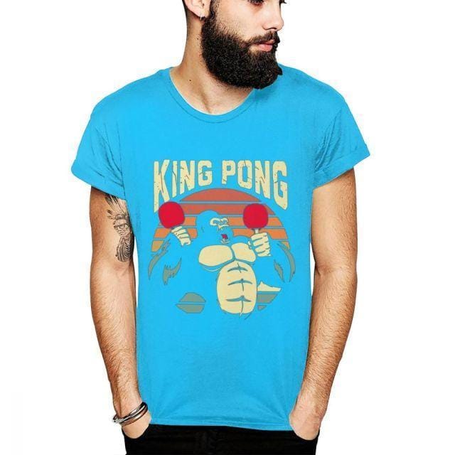 Gorilla King Pong Tischtennis T-Shirt