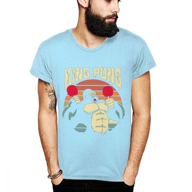 Gorilla King Pong Tischtennis T-Shirt