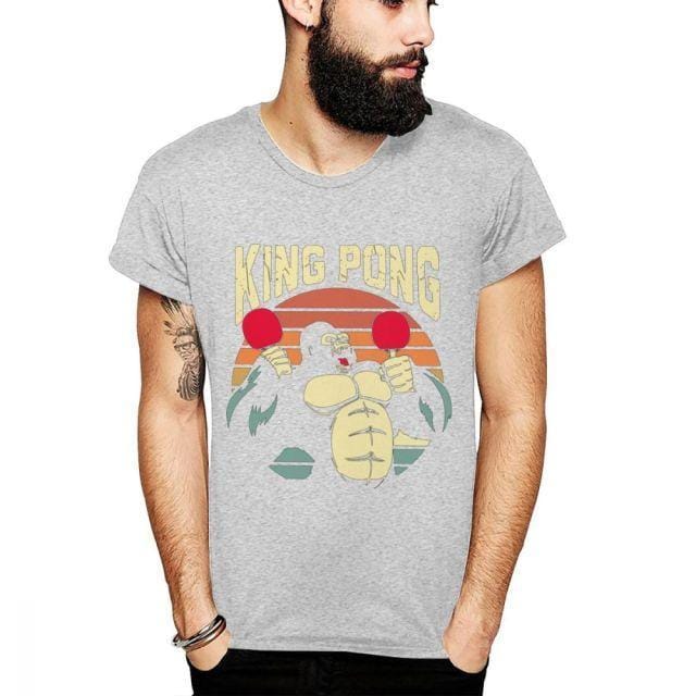 Gorilla King Pong Tischtennis T-Shirt