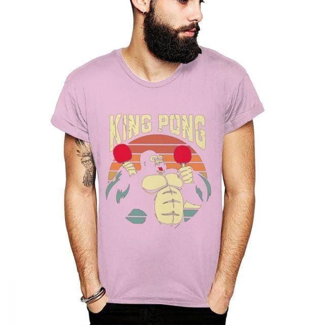Gorilla King Pong Tischtennis T-Shirt