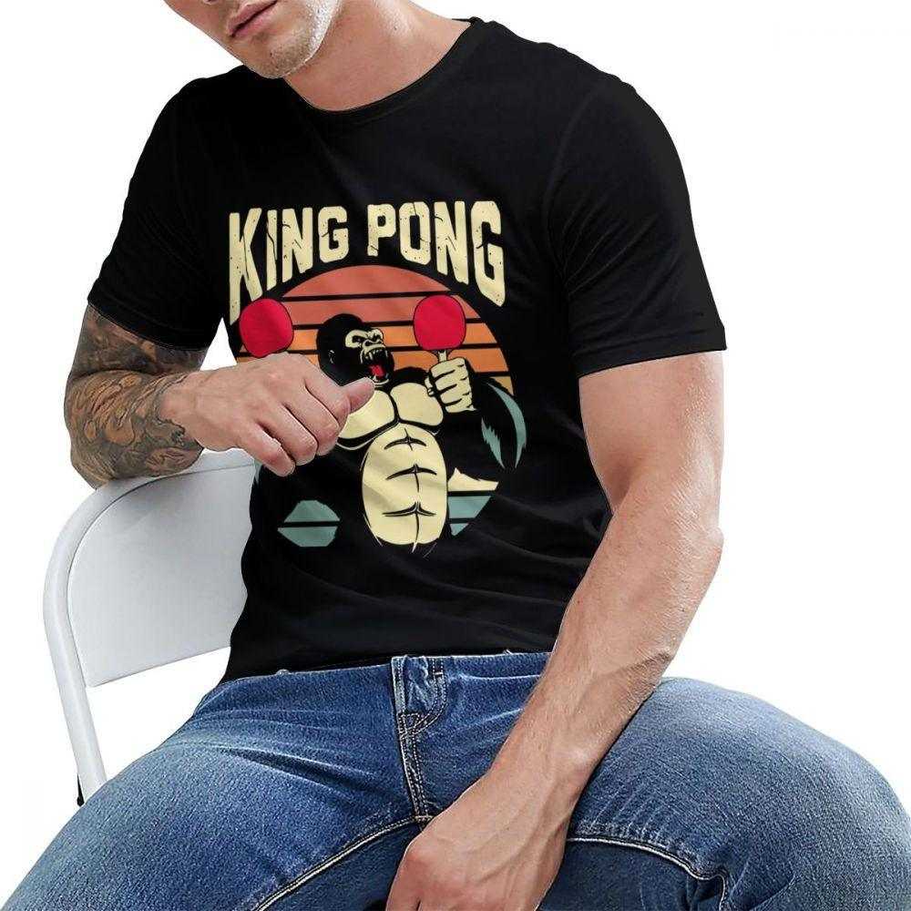 Gorilla King Pong Tischtennis T-Shirt