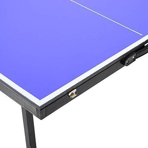 HOMCOM Faltbare Mini Kompakt Tischtennisplatte Ping Pong Tischset