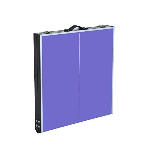 HOMCOM Faltbare Mini Kompakt Tischtennisplatte Ping Pong Tischset