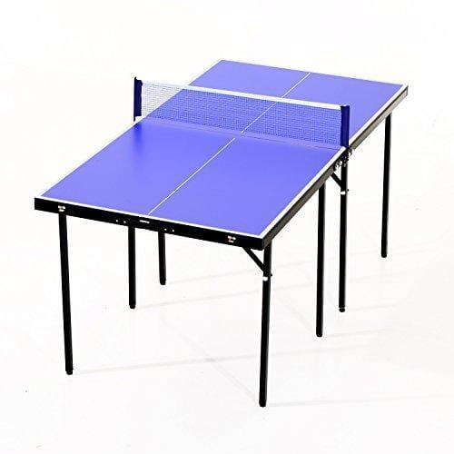 HOMCOM Faltbare Mini Kompakt Tischtennisplatte Ping Pong Tischset