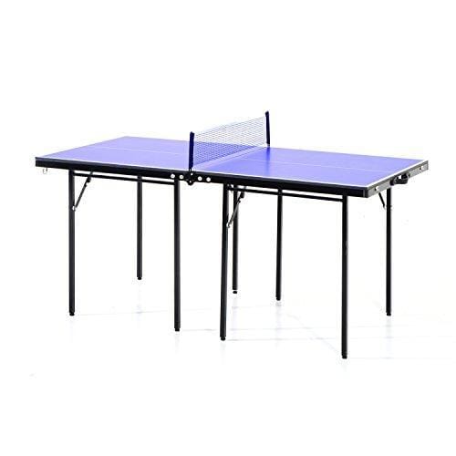 HOMCOM Faltbare Mini Kompakt Tischtennisplatte Ping Pong Tischset