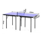HOMCOM Faltbare Mini Kompakt Tischtennisplatte Ping Pong Tischset