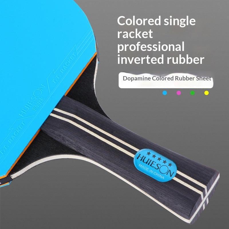 HUIESON 5-Star Colorful Table Tennis Bat + Case