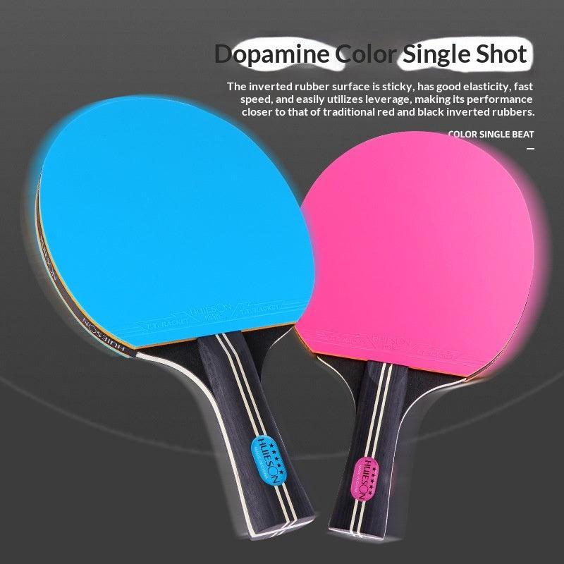 HUIESON 5-Star Colorful Table Tennis Bat + Case