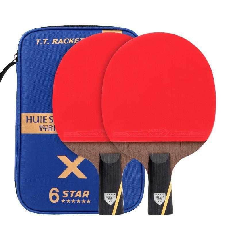 Huieson Offensive Carbon 6 Star Table Tennis Bat Set
