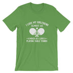 Ich liebe meine Freundin Tischtennis T-Shirt