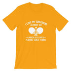 Ich liebe meine Freundin Tischtennis T-Shirt