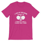 Ich liebe meine Freundin Tischtennis T-Shirt