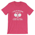 Ich liebe meine Freundin Tischtennis T-Shirt