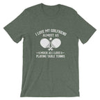 Ich liebe meine Freundin Tischtennis T-Shirt