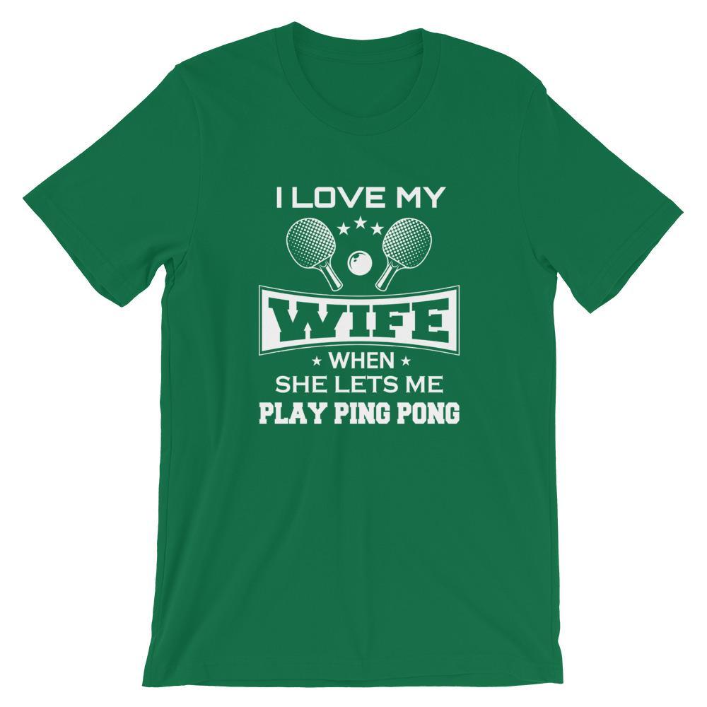 J'aime ma femme T-shirt de Tennis de Table