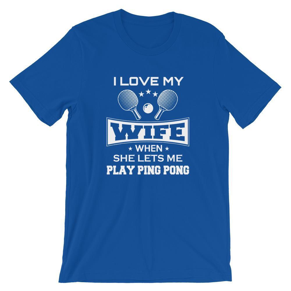 J'aime ma femme T-shirt de Tennis de Table