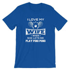 J'aime ma femme T-shirt de Tennis de Table