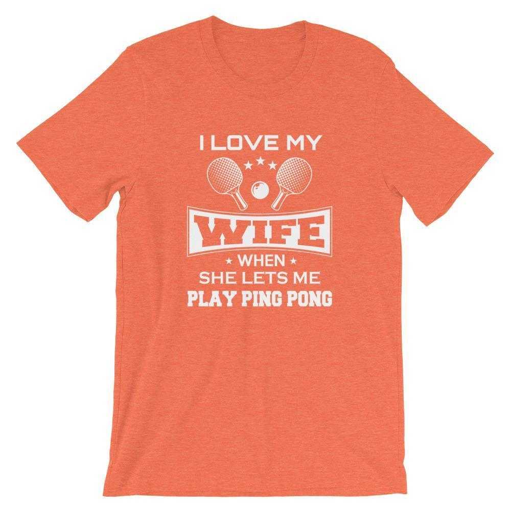 J'aime ma femme T-shirt de Tennis de Table