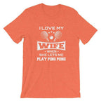 J'aime ma femme T-shirt de Tennis de Table