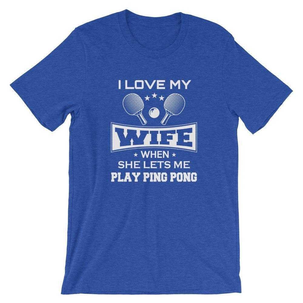 J'aime ma femme T-shirt de Tennis de Table