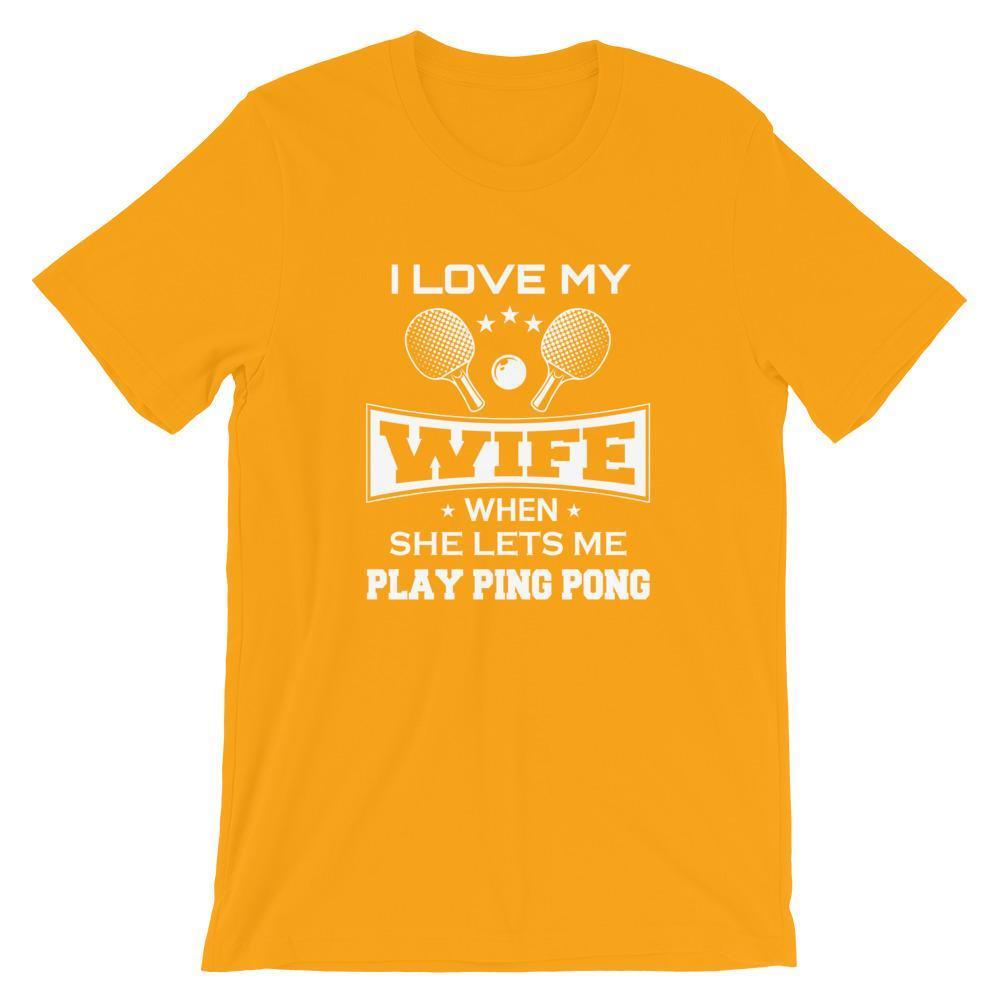 J'aime ma femme T-shirt de Tennis de Table