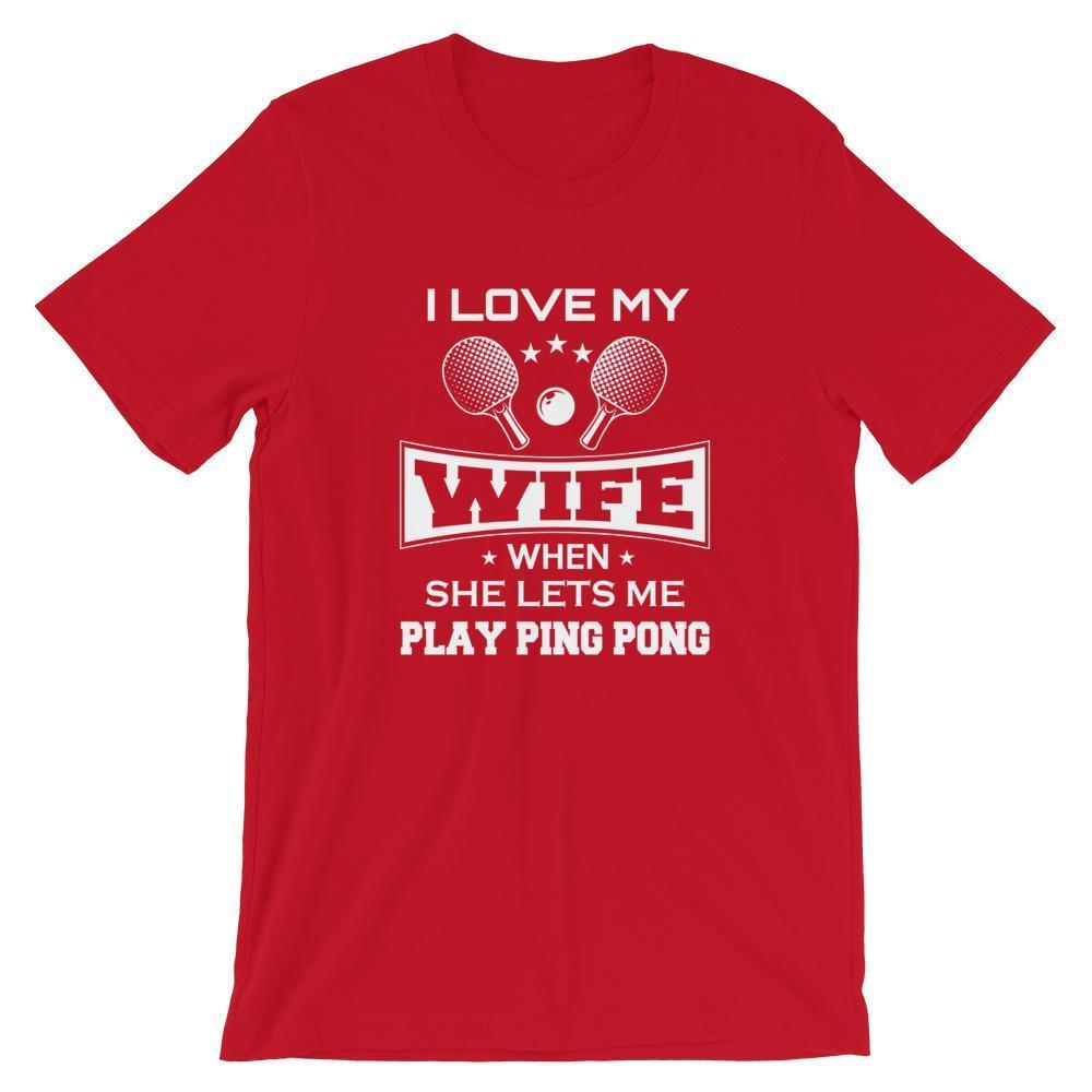 J'aime ma femme T-shirt de Tennis de Table