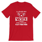 J'aime ma femme T-shirt de Tennis de Table
