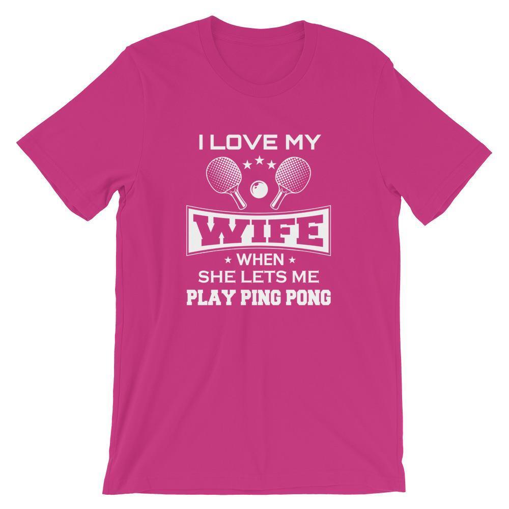 J'aime ma femme T-shirt de Tennis de Table