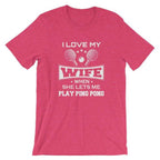 J'aime ma femme T-shirt de Tennis de Table