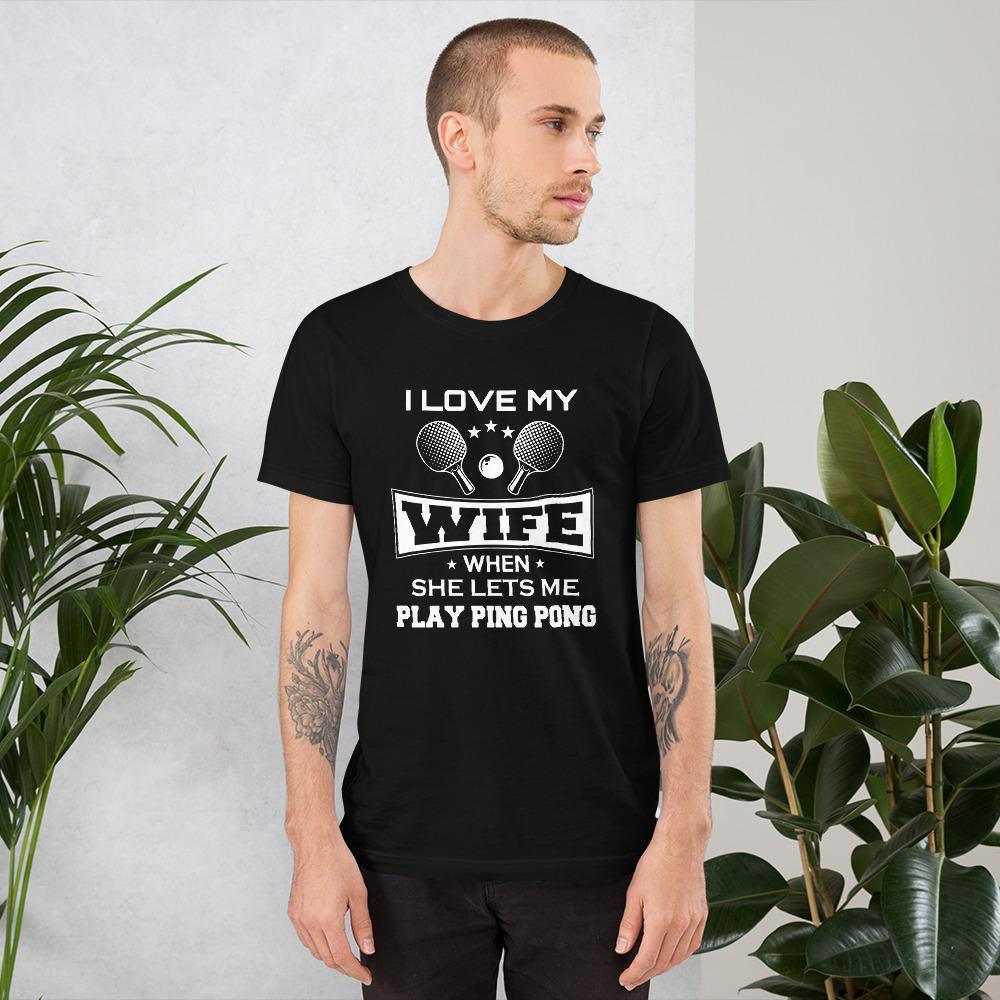 J'aime ma femme T-shirt de Tennis de Table