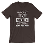 J'aime ma femme T-shirt de Tennis de Table