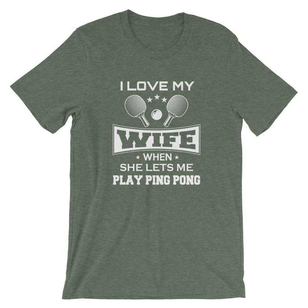 J'aime ma femme T-shirt de Tennis de Table