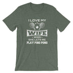 J'aime ma femme T-shirt de Tennis de Table